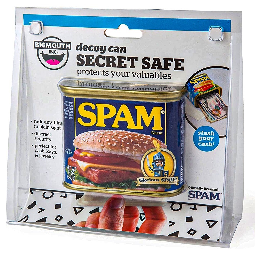 NEW - BigMouth Inc. SPAM Decoy Can Secret Safe | Discreet Security Stash Box
